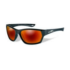 Wiley X MOXY Polarized Crimson Mirror Gloss Black Frame